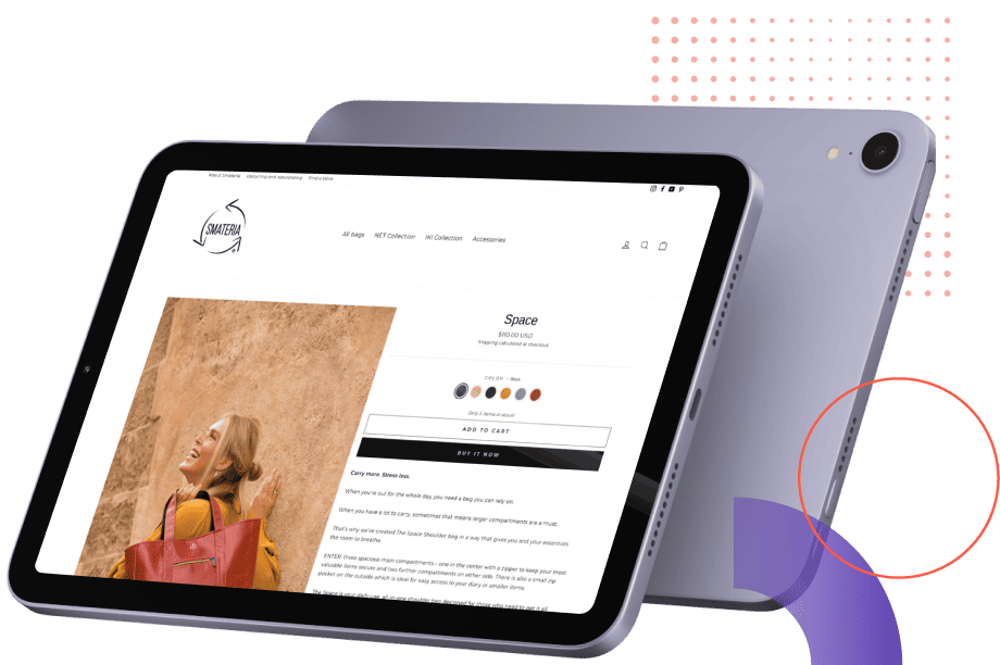 okoone-clients-smateria-bags-tab-website